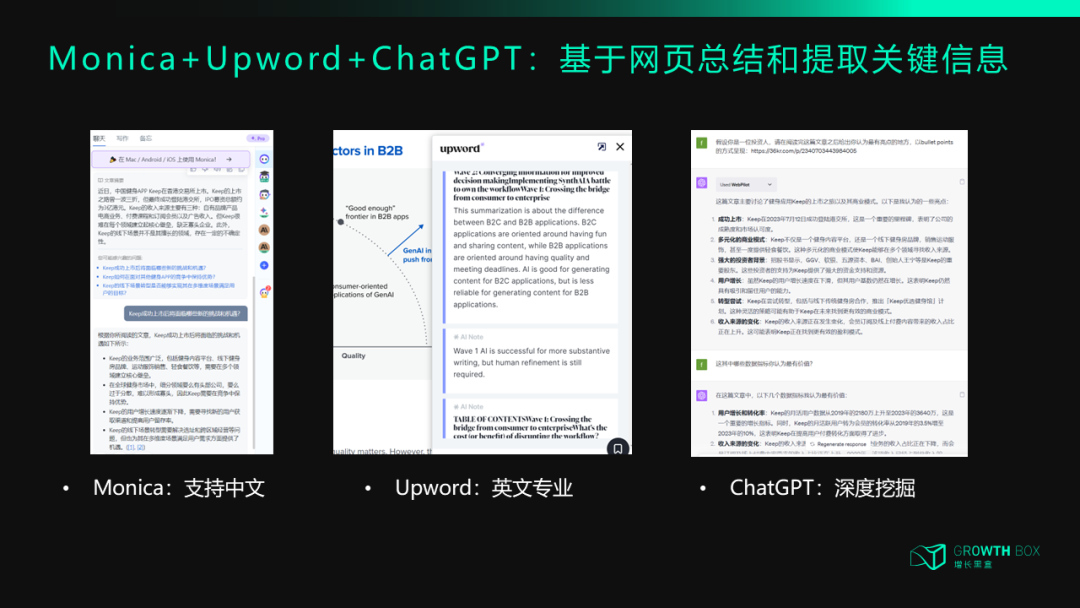 Monica与Upword网页内容速读工具