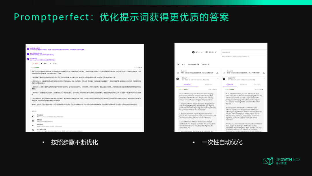 ChatGPT与PromptPerfect分析灵感工具
