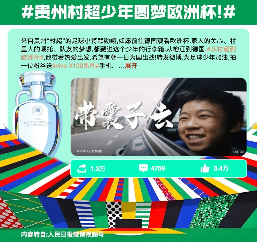 vivo联合欧足联贵州村超举办青少年足球友谊赛