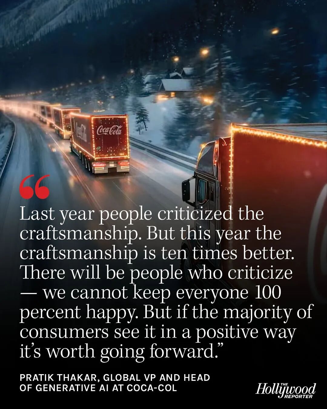 可口可乐2025年AI圣诞广告北极熊画面