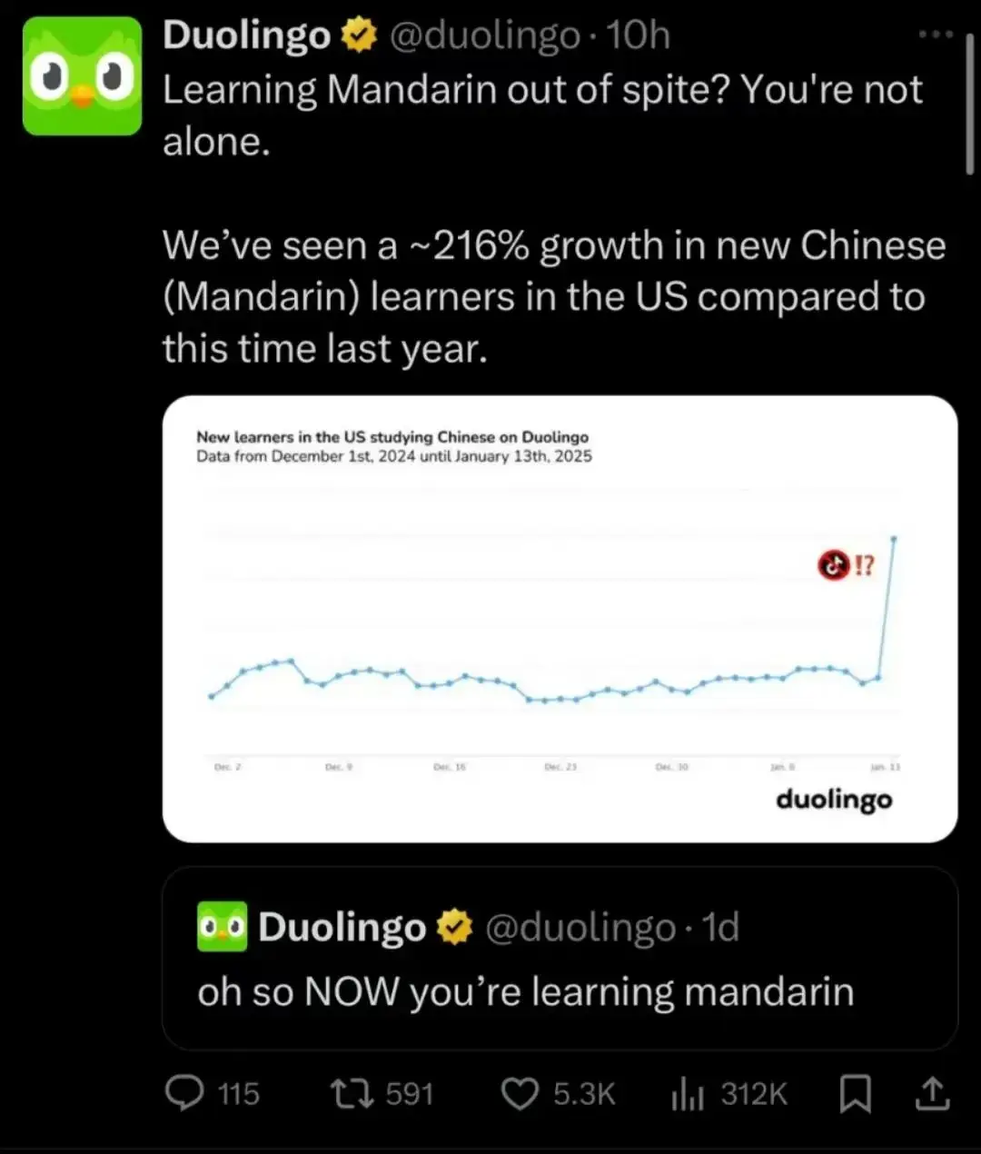 多邻国小红书TikTok难民中英内容营销案例