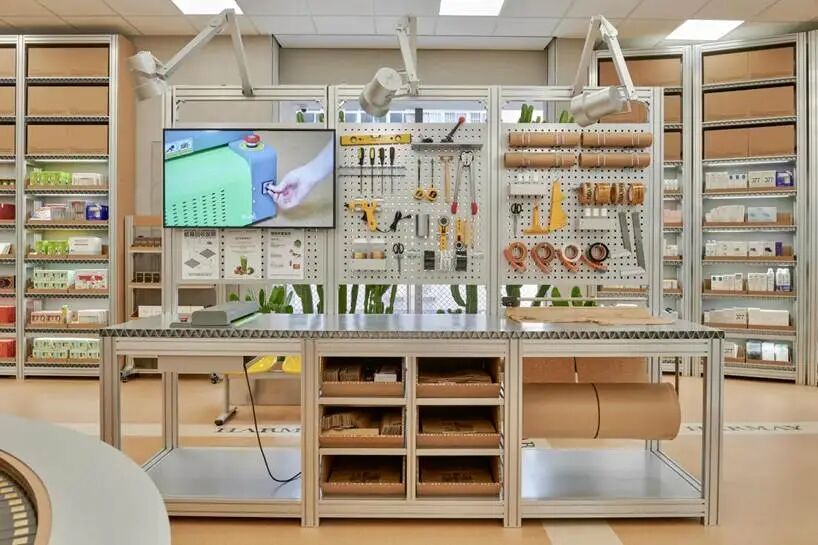 话梅膨切机工作打包台纸箱再生闭环