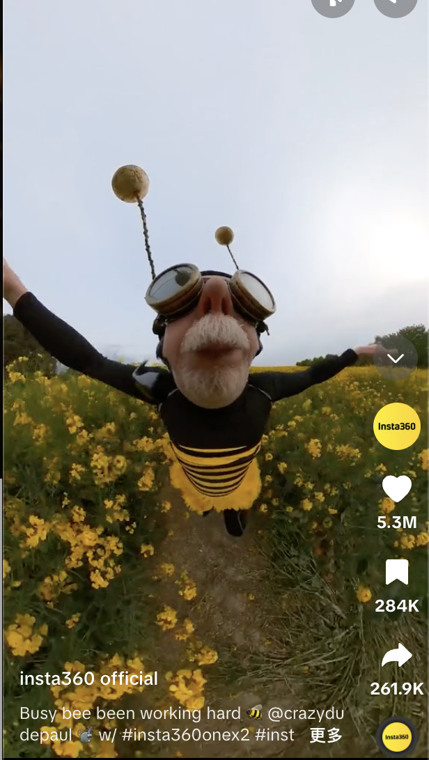 社交媒体上Insta360创意拍摄UGC内容合集