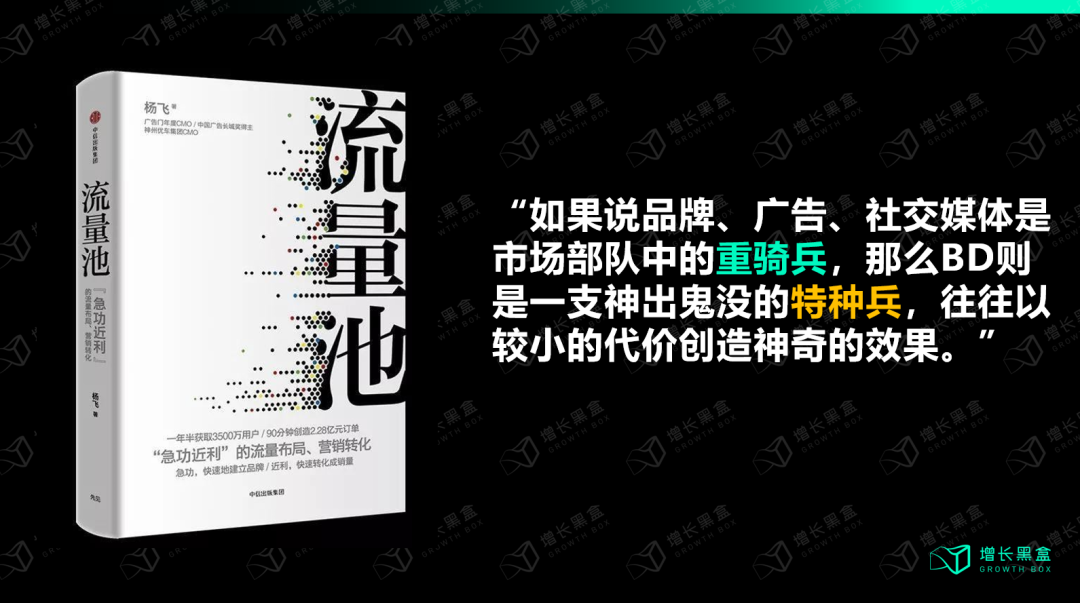 《流量池》杨飞联名营销特种兵理论框架图示