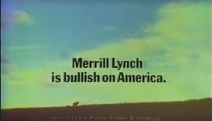 1971年美林证券成为奥美客户后出品的创意电视广告截帧